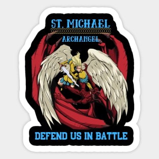 St. Michael - Defend Us In Battle Sticker